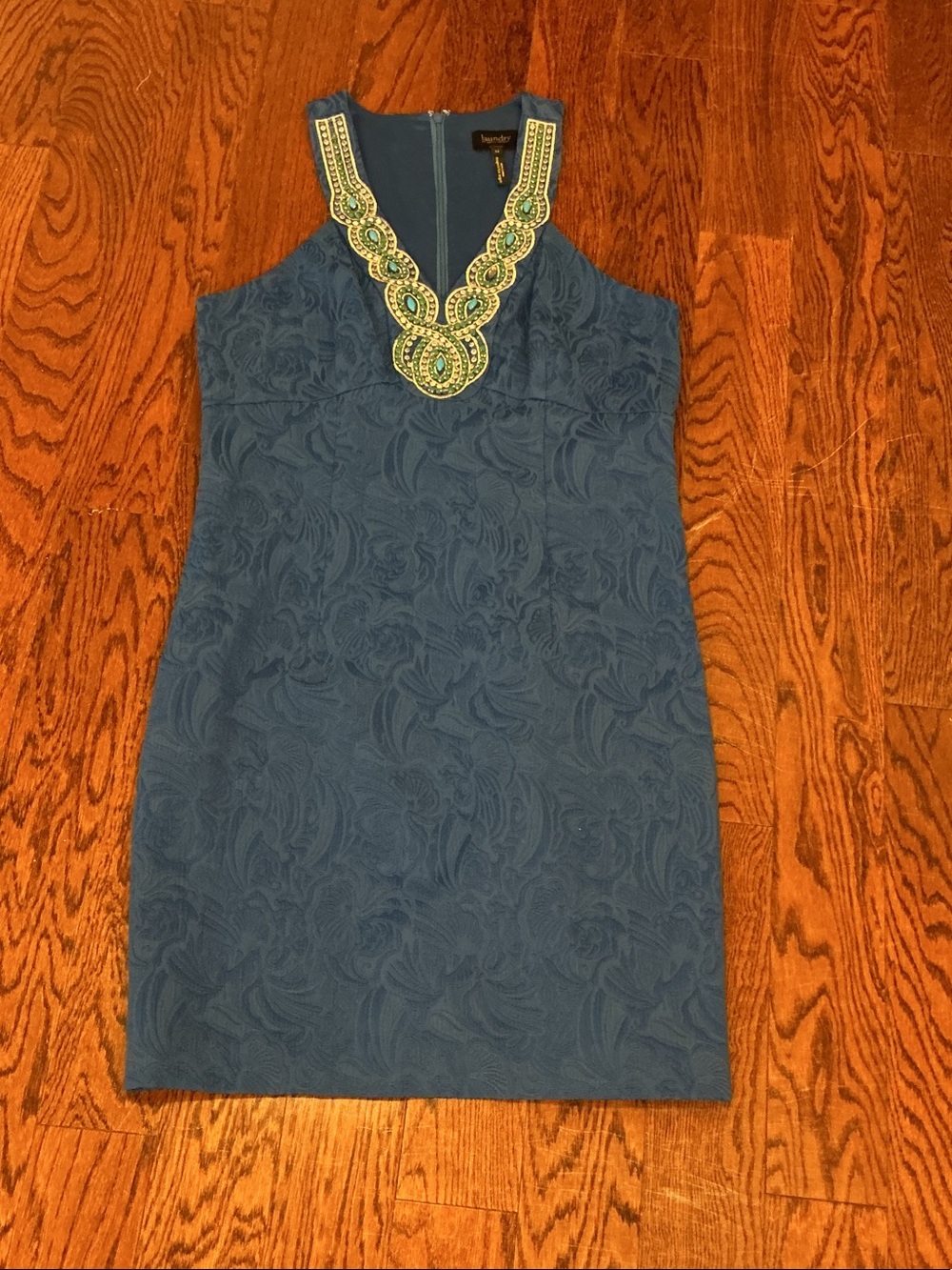 Peacock blue cocktail dress size 12